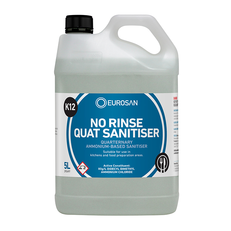 K12 No Rinse Quat Santiser 5L